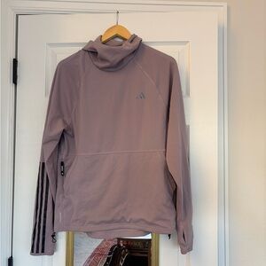 adidas lilac running pullover
